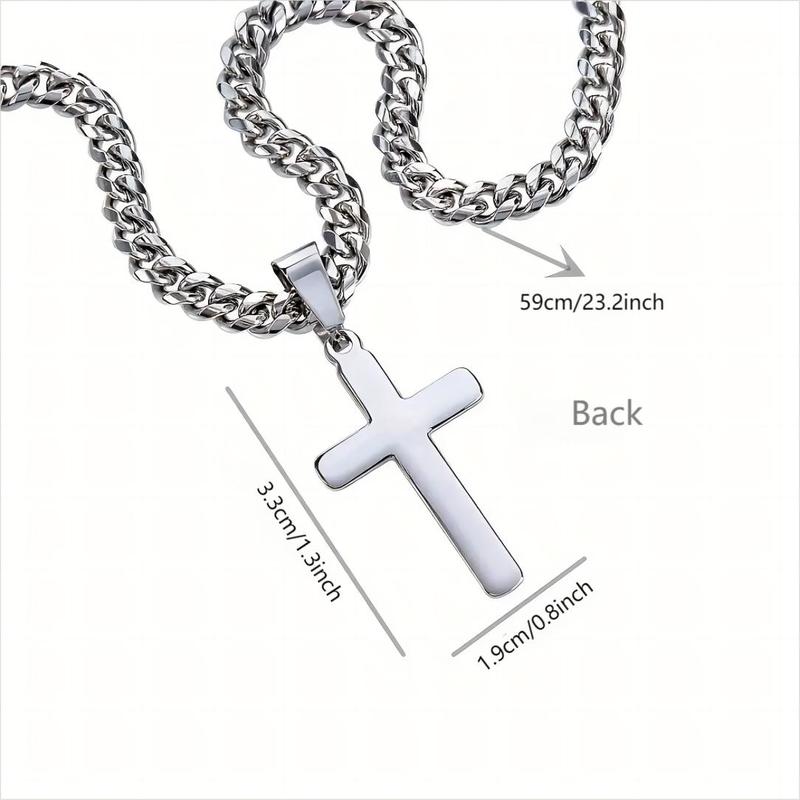 Inspirational Greeting Card & Cross Pendant & Gift Box Set, Casual Religious Jewelry Set for Son's Birthday, Perfect Stocking Filler Gift for Son's Birthday, and Graduation, Valentine's Day Gift 1