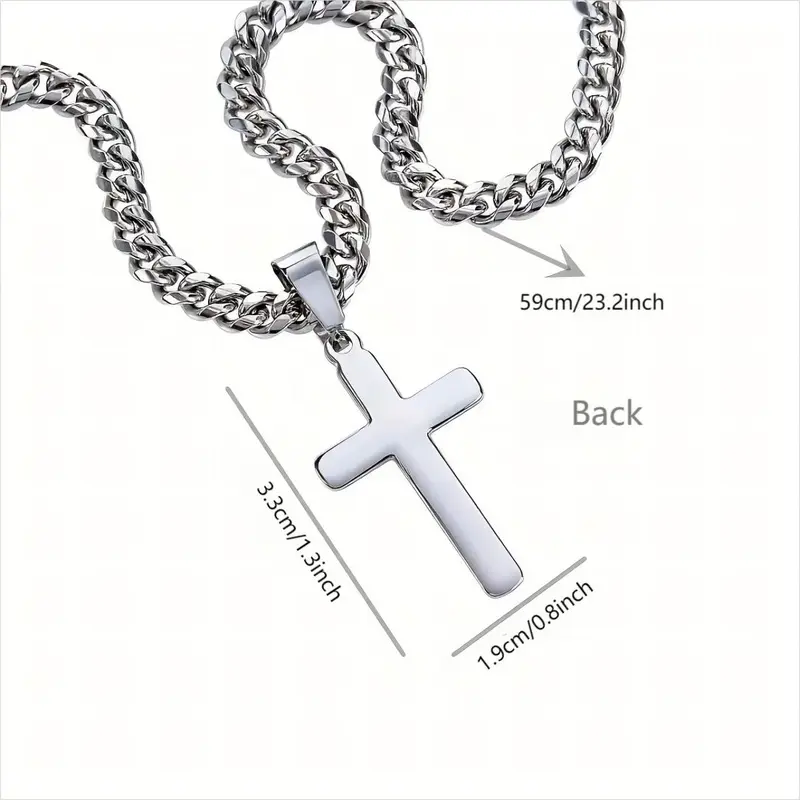 Inspirational Greeting Card & Cross Pendant & Gift Box Set, Casual Religious Jewelry Set for Son's Birthday, Perfect Stocking Filler Gift for Son's Birthday, and Graduation, Valentine's Day Gift 1