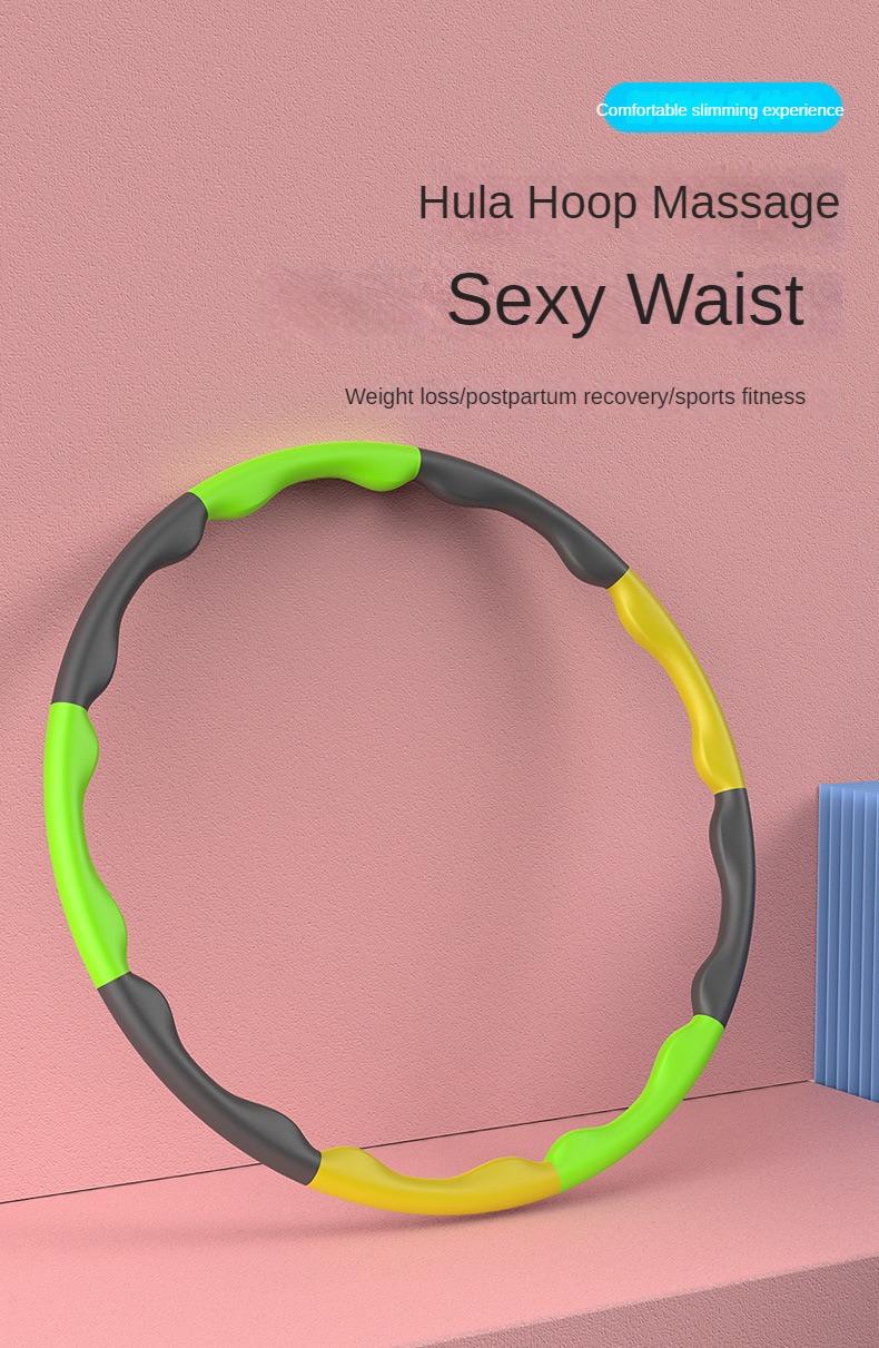 Product Introduction of Children's Sponge Color Bold Splicing Women's Massage Detachable Fitness Outdoor Kindergarten Hula Hoop infinity hoop hula  hoop 0