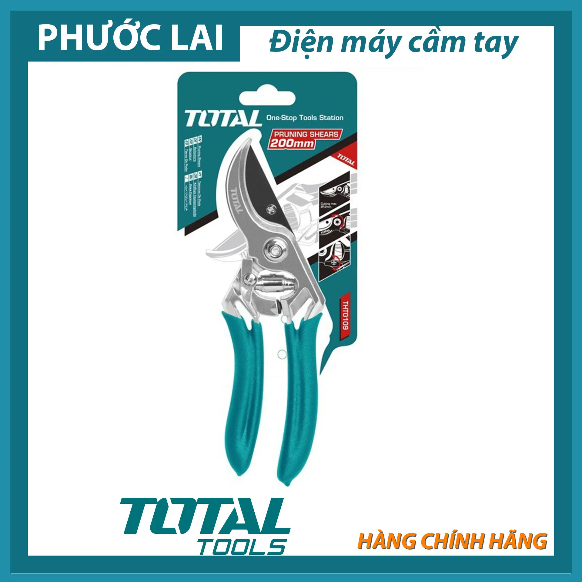 Kéo cắt cành Total [ dùng cho gia đình] -  Chất liệu hợp kim 0109
