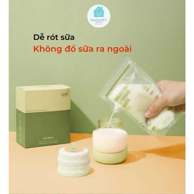 Túi Trữ Sữa WAI 150ml/200ml - Hộp 30 Túi Chính Hãng 3
