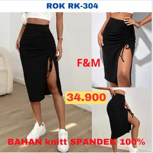 ROK SERUT KOREA (RK-304) BAHAN KNITT SPANDEK WANITA