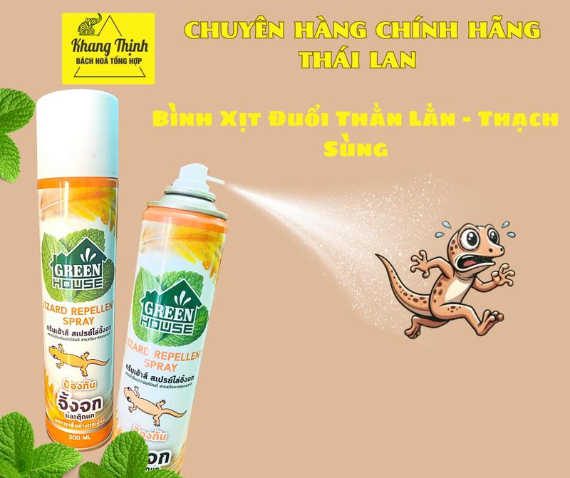 BÌNH XỊT ĐUỔI THẰN LẰN, THẠCH SÙNG THÁI LAN - 300ml