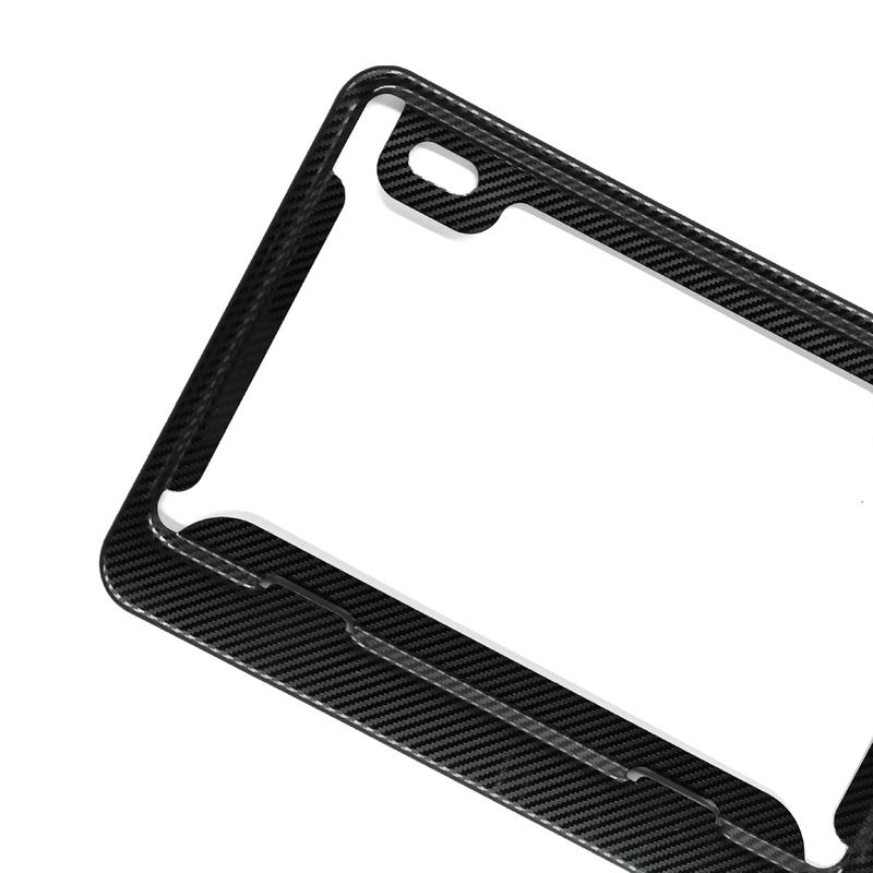 Product Introduction of Carbon Fiber Texture Texture License Plate Frame Tag Cover for Motorcycle Motorb 41