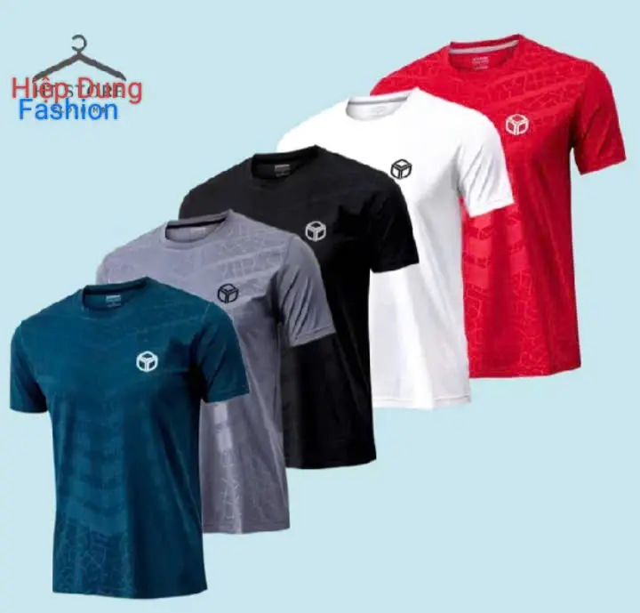 COMBO 3,5  Áo Thun lạnh Thể Thao Nam Cổ Tròn