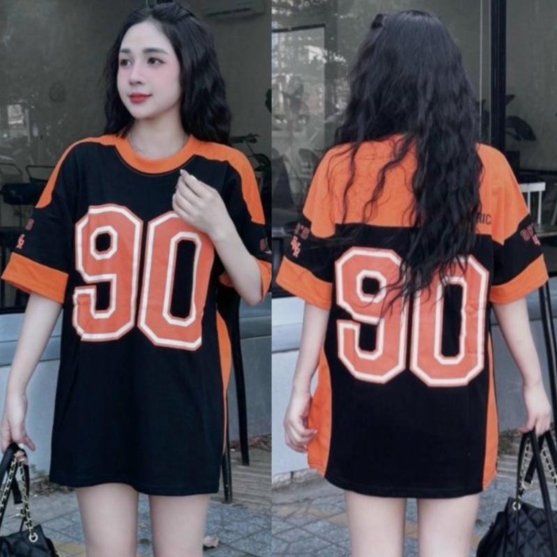Product Introduction of Áo phông form rộng chất ccoton khô in 1 mặt số (90) nam Nữ 5
