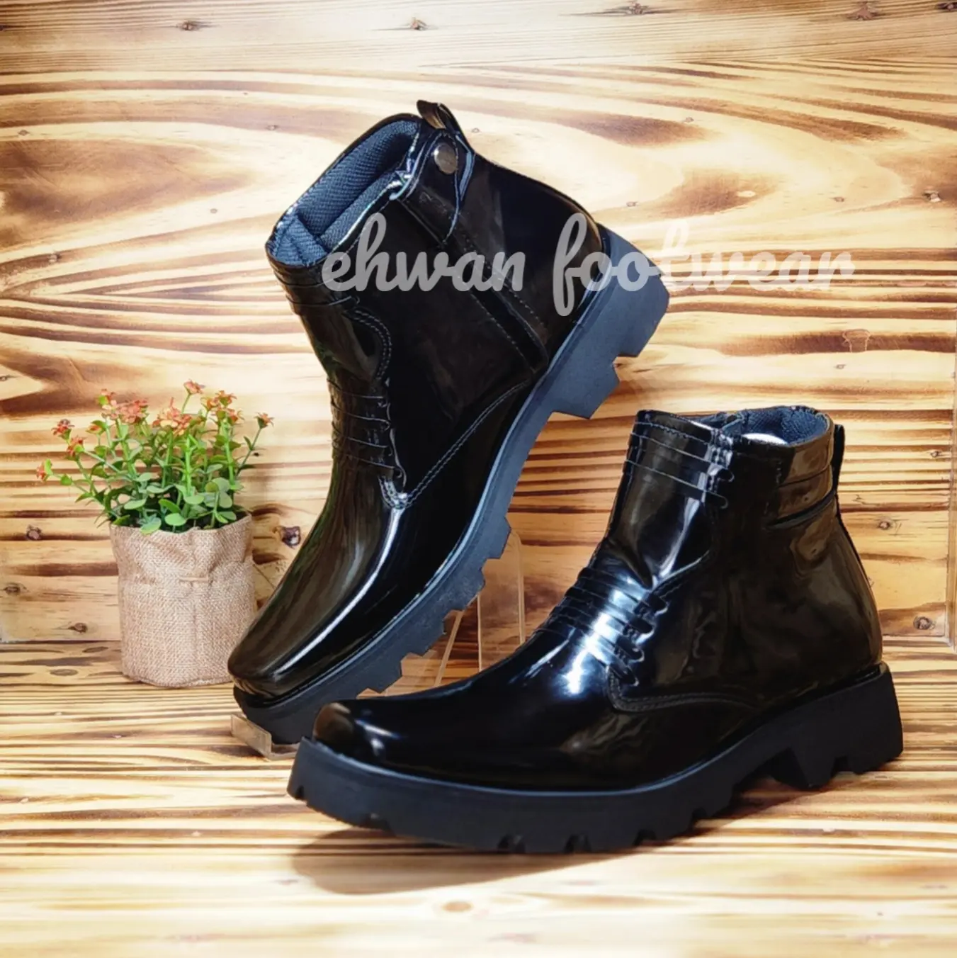 sepatu pdh sole radial hitam glosy promo sepatu pdh pdl pdu sepatu TNI polri scurity termurah berkualitas