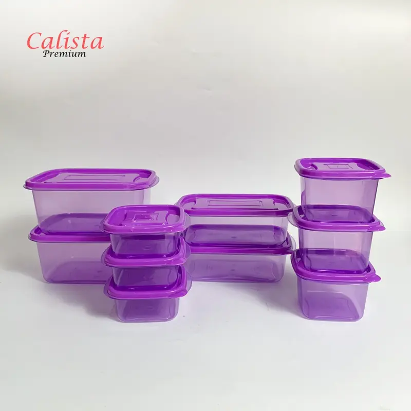 CALISTA OITA TOPLES SET FOOD CONTAINER SET ISI 10 PCS BOX ORGANIZER KULKAS SET PENYIMPANAN MAKANAN Plastic 4