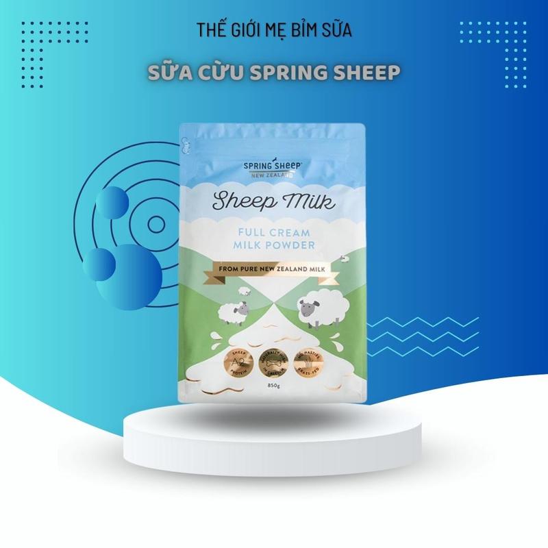 [DEAL T6] P05002 Sữa cừu 350gram và 850 gram Spring Sheep thượng hạng đến từ Newzealand cung cấp năng lượng và tiêu hóa tốt cho bé