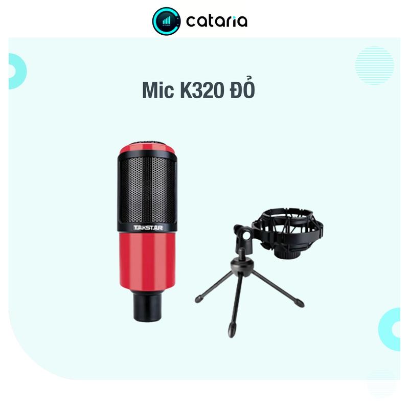 Lẻ Mic Thu Âm Livestream CHUYÊN NGHIỆP Takstar PC K320 48V Hát Nhẹ Âm Thanh Ấm và Chi Tiết_Cataria
