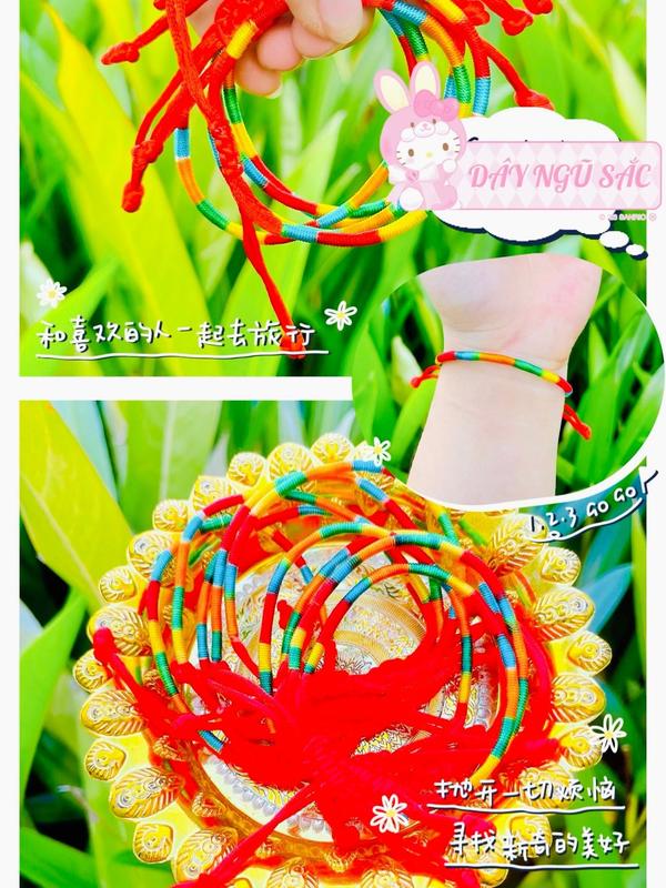 Vòng chỉ tay ngũ sắc Tây Tạng 1