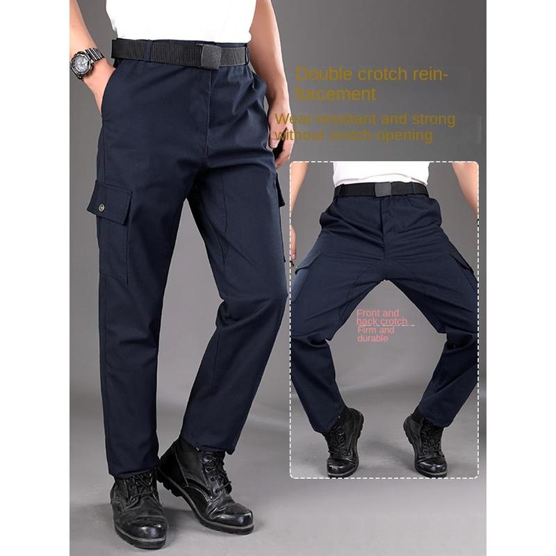 Wear-Resistant Solid Workwear Work Pants Men's Loose Spring and Autumn Welding Welder Labor Protection Clothing Labor Protection Pants Overalls Overalls Menswear Trouser Lingerie Bowling 2