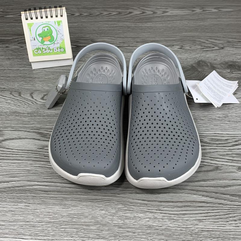 Dép Cross Literide Nam Nữ full XÁM Hàng loại 1 full tag full box hãng