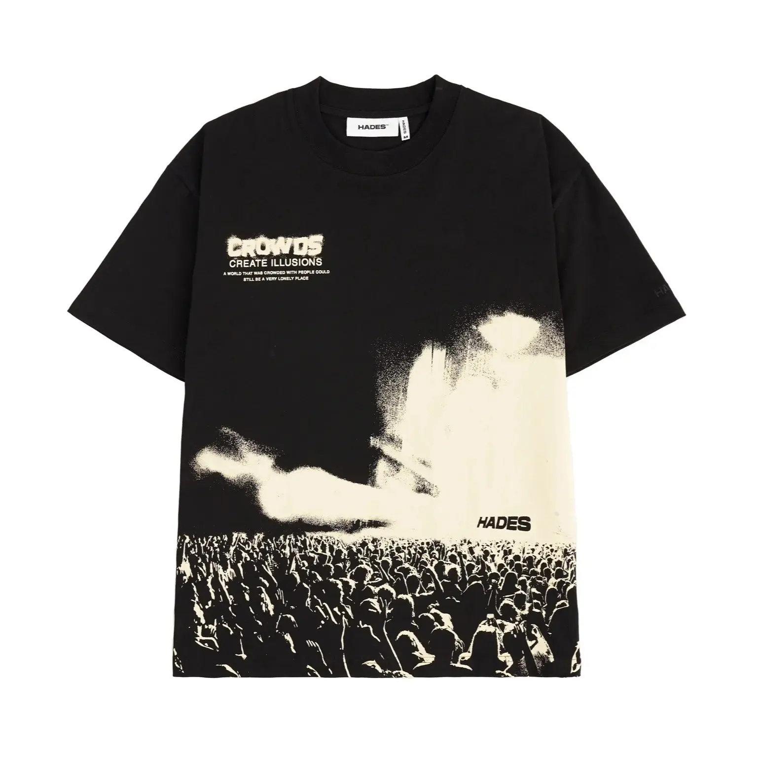 ÁO THUN TAY LỠ UNISEX THE CROWDS TEE COTTON - HADES BRAND CHÍNH HÃNG UNISEX
