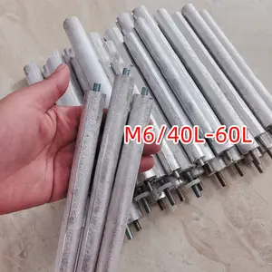 M6 Magnesium Anoda Water Heater Shaft / Sacrificial Anode Rod 20x200mm