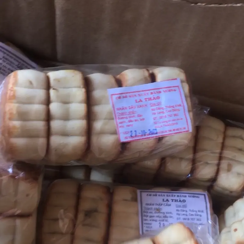 Combo 20 cái Bánh nướng Hạ Lang - Cao Bằng ( 4 túi  ) nhân thập cẩm và nhân đậu xanh. Cake Ăn Vặt Food   Tết Xmas cookie 6