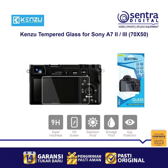 Gambar Kenzu Premium Tempered Glass for Sony A7II A7III ( 70x50 mm ) dari Sentra Digital Kota Surabaya Tokopedia