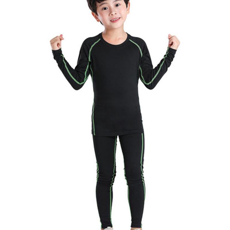 Product Introduction of 1pcs Kids Tights Suit Sportswear Children's Quick-Drying Breathable Sports Basketball Running Thermal Underwear 29