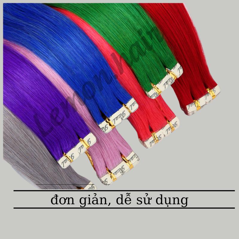 Light dán tóc giả, tóc giả đủ màu - Tóc dài từ sợi protein cho nữ - women