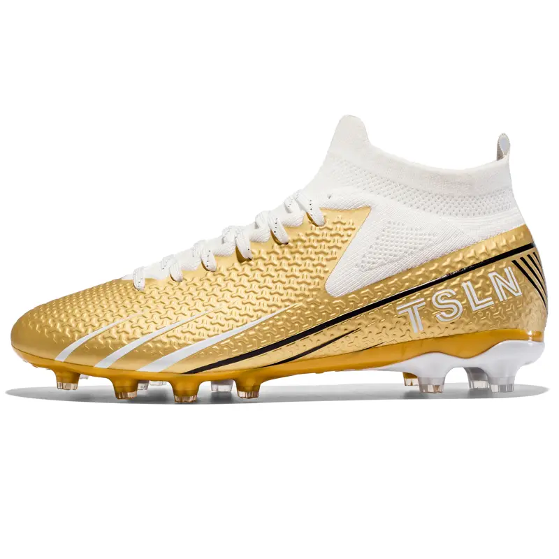 Football Boots Soccer Cleats Shoes for Men Women Unisex Child Boys Girls Professional Futsal Breathable Training Sneakers High-Tops Spikes S 35 36 38 42