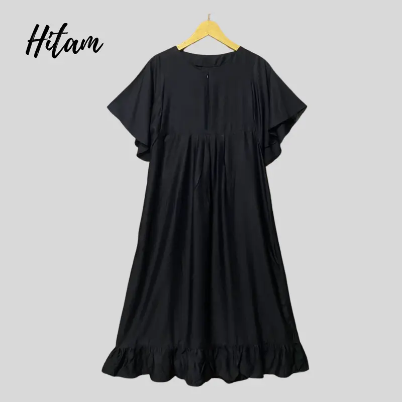 Daster Polos Starla Kekinian Adem Crinkle Busui Katun 5