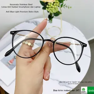 Kacamata Minus Premium Fashion Korea Retro Anti Blue Light anti Radiasi Model Cat Eye Kacamata Baca Minus cateye