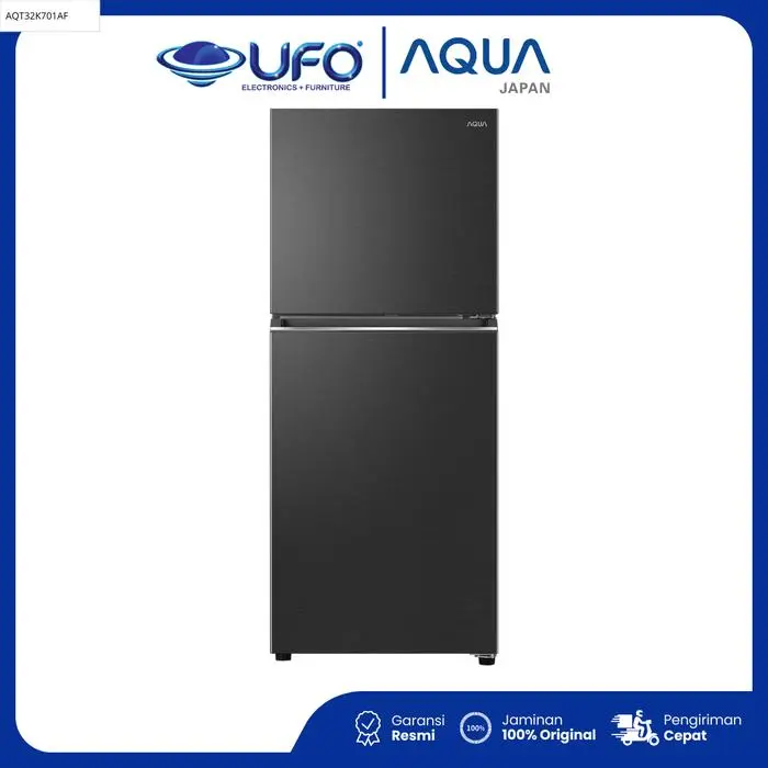 AQUA Kulkas 2 Pintu 240 Liter AQRDTM245CBP(DS) – Turbo Cooling, Hemat Energi & Desain Elegan