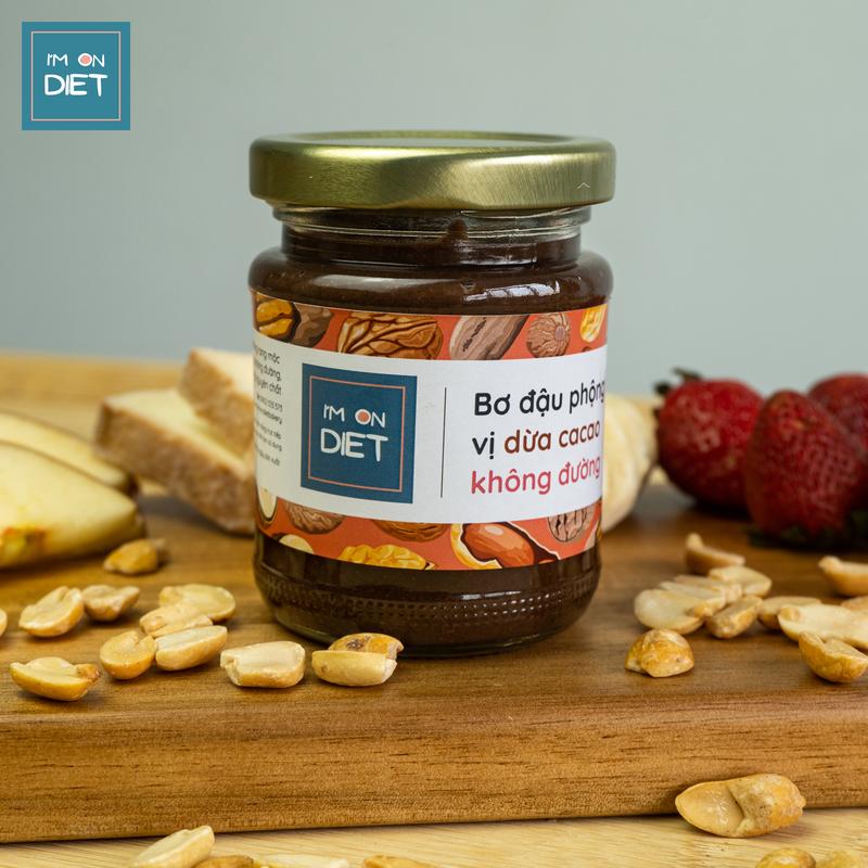 Bơ Đậu Phộng Vị Dừa Cacao Không Đường - Im On Diet