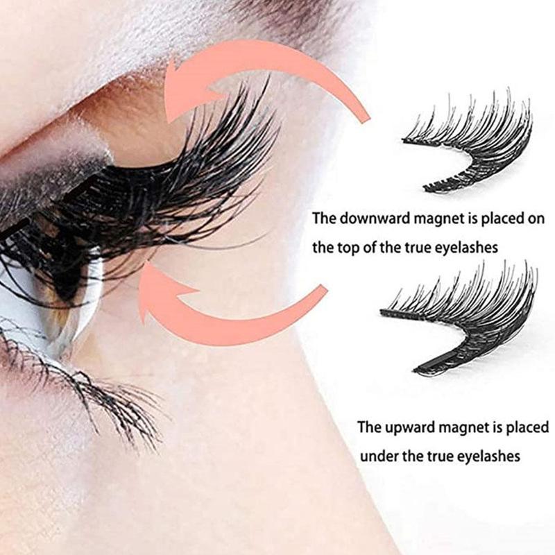No-Glue Magnetic False Eyelashes Quick & Natural Wear For Any Look Magnetic Eyelashes Natural & Fairy Look, Easy Clip-On Easy To Wear 5