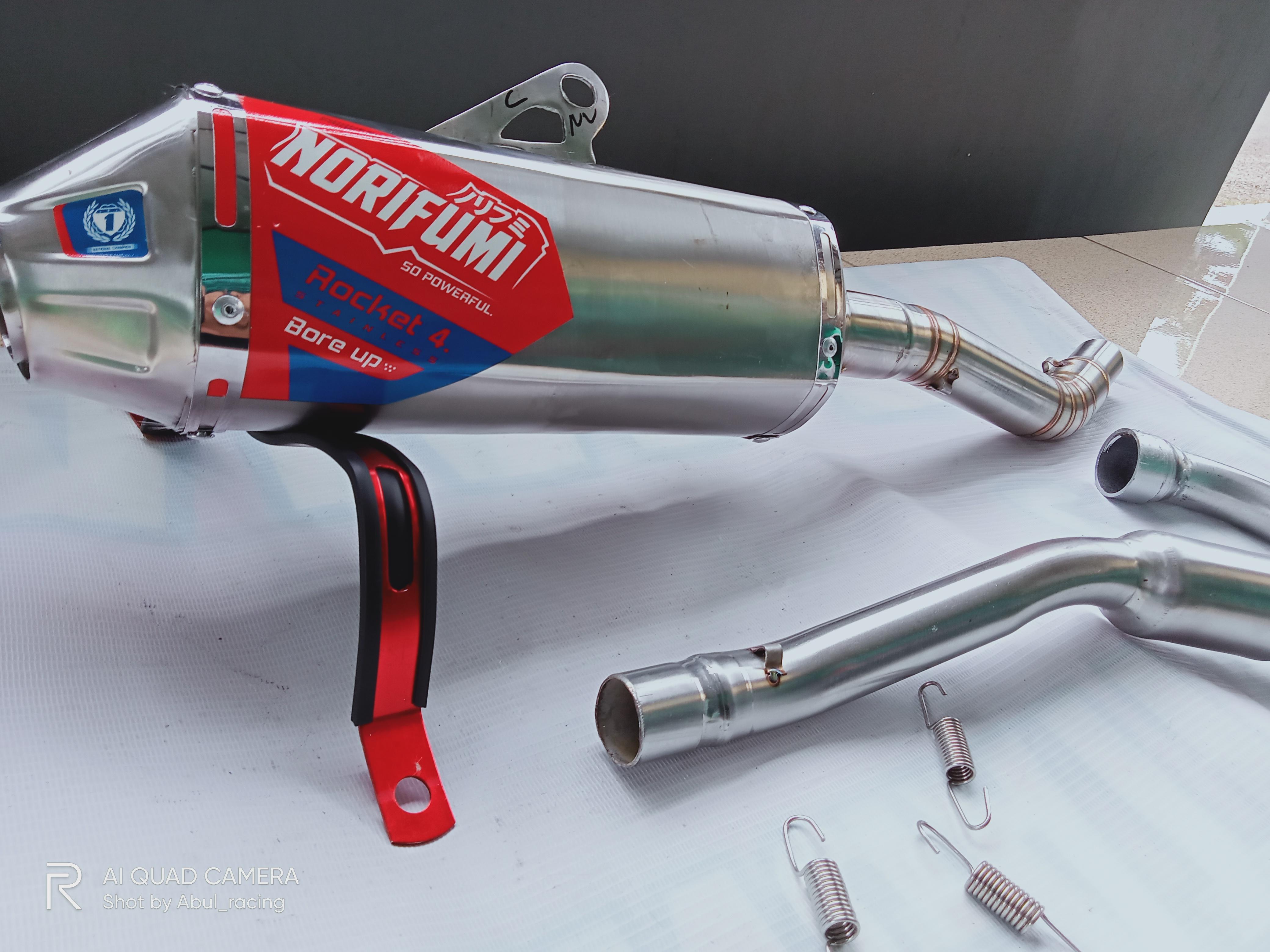 Knalpot Norifumi Rocket 4  SLINCER BESAR PNP untuk kLX/CRF Hp Motorcycle