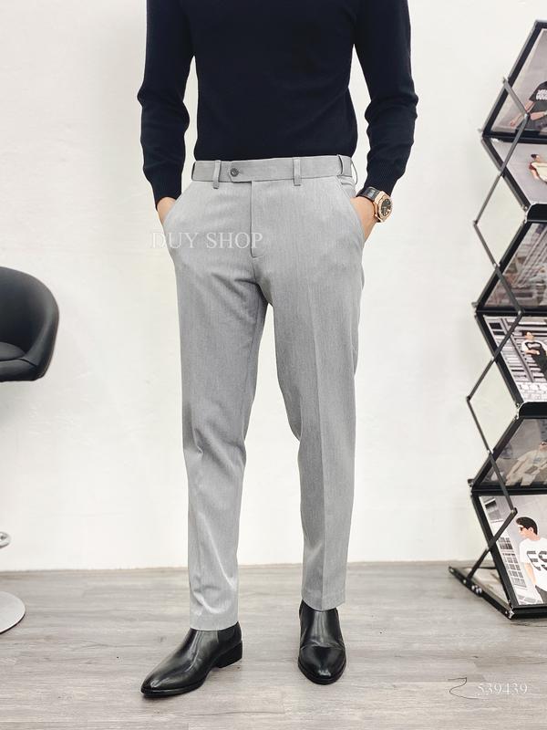Quần âu nam cạp chun co giãn vải Bambo tự nhiên, may kĩ lưỡng, chuẩn fom, ống đứng tôn dáng có túi,chất liệu co dãn 4 chiều DUYSHOP Menswear Pants