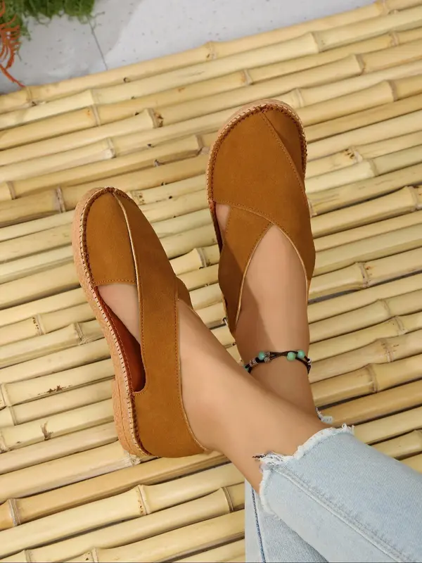 Women's Fashionable Solid Color Flat Sandals, Strap Slides, Casual Comfortable Round Toe Sandals for Summer, Lightweight Breathable Soft Sole Sandals for Daily Wear, Walking Shoes 7