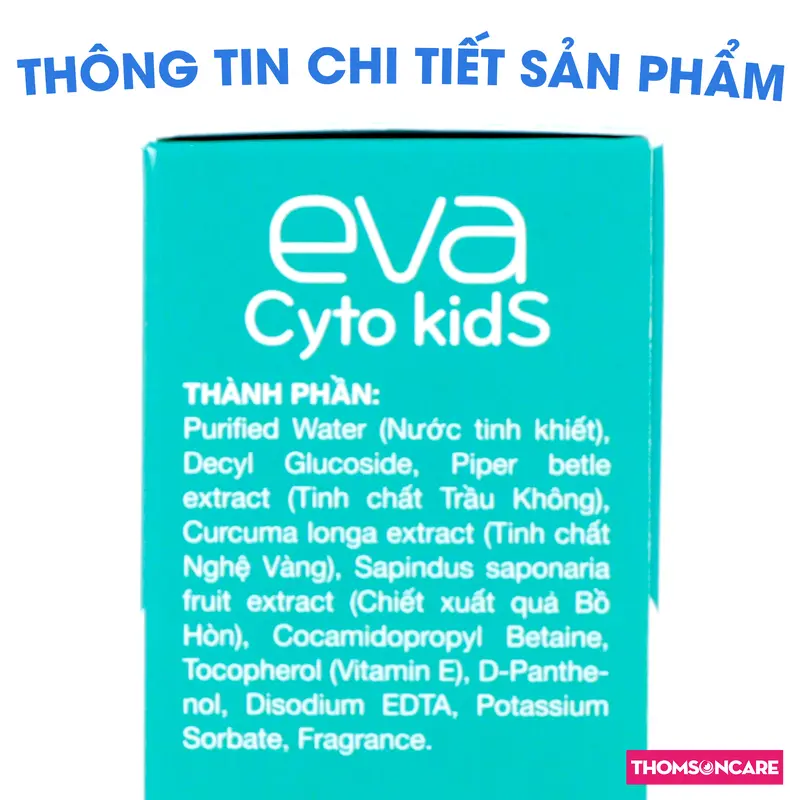 Dung dịch vệ sinh cho bé Eva Cyto Kids dùng cho cả nam và nữ - Chai 180ml 3