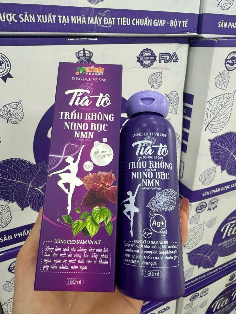 Product Introduction of Combo 2 chai Dung Dịch Vệ Sinh Phụ Nữ Tía Tô Nano Bạc NMN 150ml - Xuất Xứ Việt Nam hỗ trợ huyết trắng- khí hư-viêm hôi-nấm ngứa, nam nữ đều dùng được 2