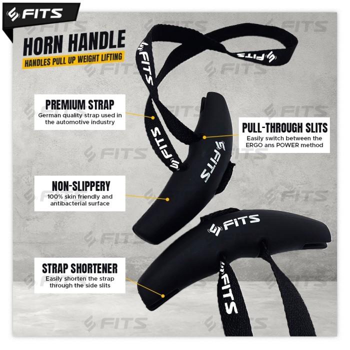 SFIDN FITS Horn Handle | Grip Fitness | Handles Pull Up Weight Lifting 4