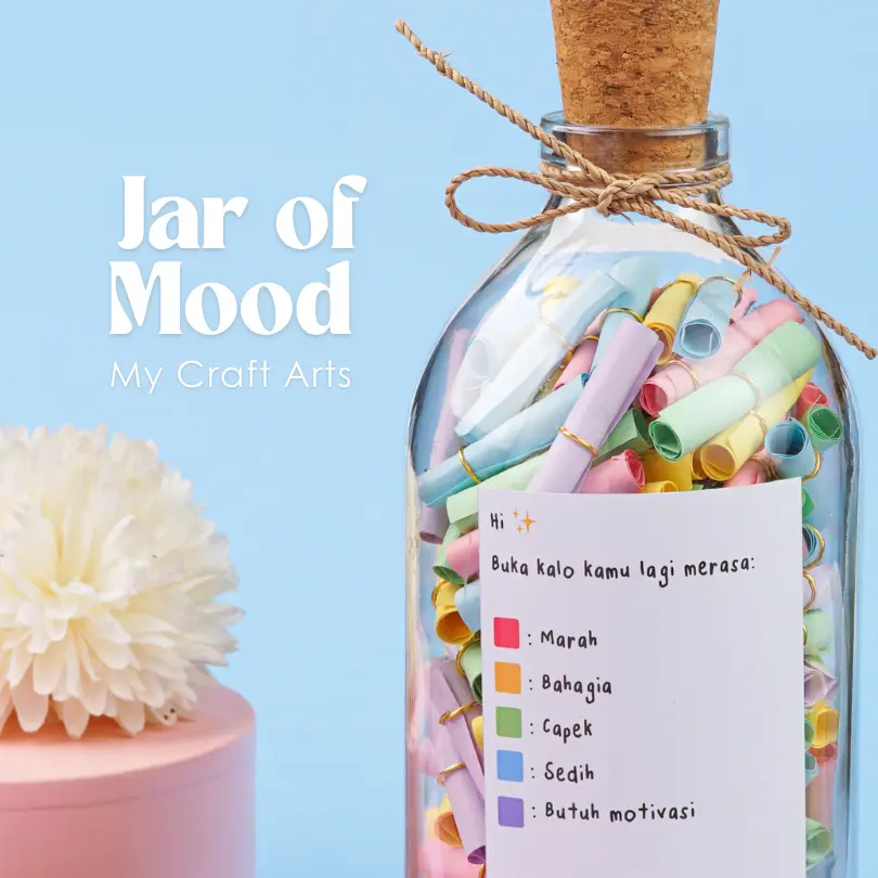 Jar of Mood [Sudah Ditulis] Kado Unik Hadiah Ulang Tahun Unik Murah Birthday Gift Aesthetic - My Craft Arts