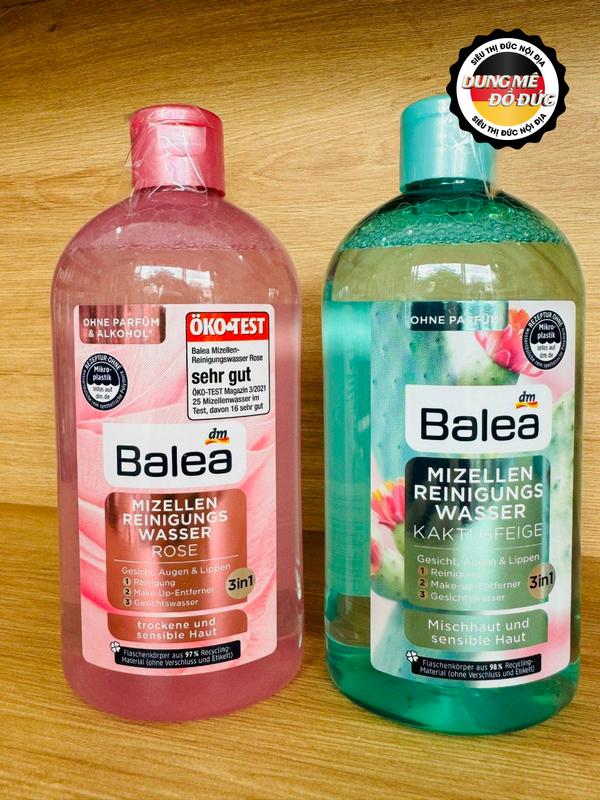 Nước tẩy trang nội địa Đức chiết xuất hoa lê gai chai 400ml làm sạch lớp make up kem chống nắng dịu nhẹ và dưỡng ẩm. Cosmetic Mỹ Phẩm