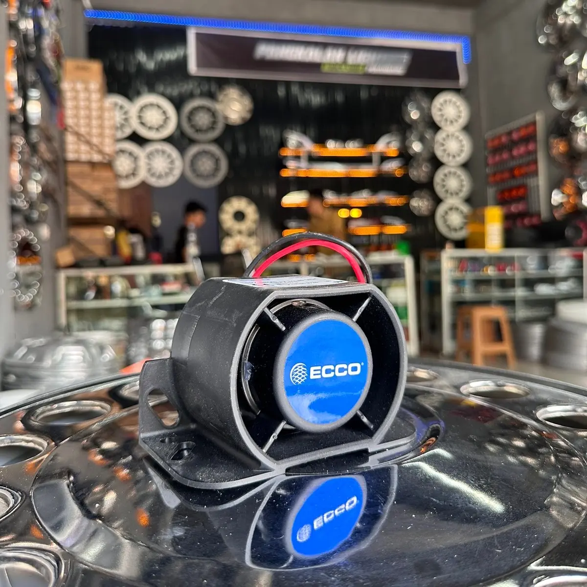 Alaram ecco 107 db 12-24 volt tarikkan panjang
