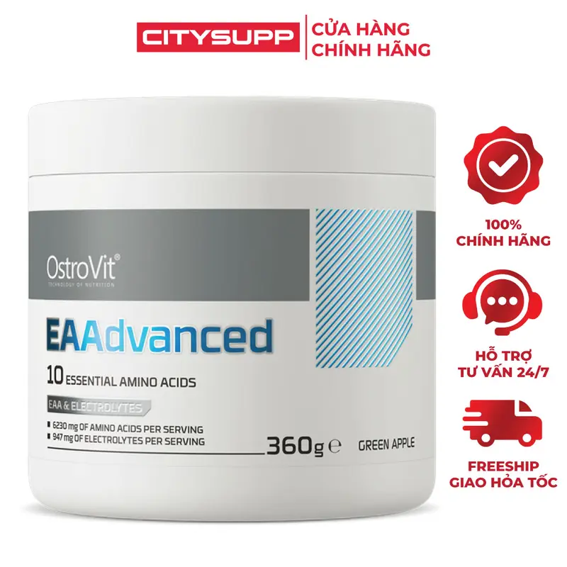 Bột OstroVit EAA Advanced (360g), 30 lần dùng 0