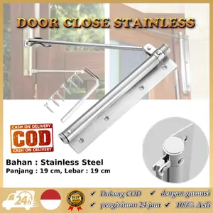 Door Closer / Alat Penutup Pintu Otomatis Besi Stainless Steel Tahan Karat / Engsel Koboi