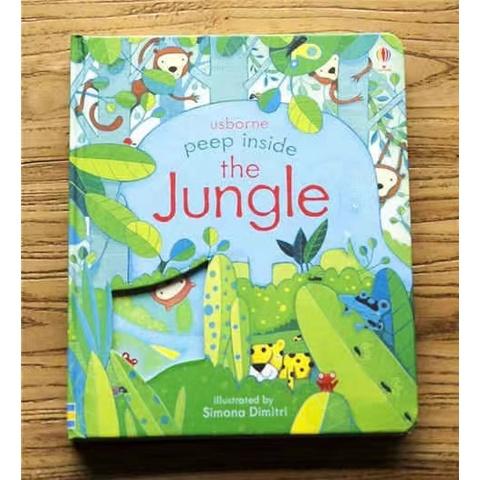 Product Introduction of Wholesale 42 Titles Usborne Peep Inside Kids Toddler Books Baby Toy Book Coral Helicopter Space/Fairy Tales/Garden 50