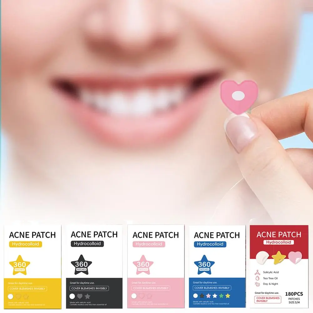 360pcs/180pcs Star Pimple Patch Acne Colorful Invisible Acne Removal Skin Care Stickers Face Spot Beauty Makeup Tool Skin Care