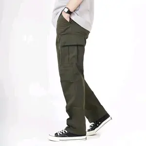 YS CELANA CARGO PANJANG PRIA ORIGINAL | REGULER FIT | STANDAR | GAYA HIJAU kasual regular Trousers Formal Kantong Keren Outdoor