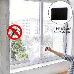 Kit de mosquitera autoadhesiva de fácil instalación, incluye pantalla de ventana duradera y accesorios de esquina de repuesto, protege tu hogar de los insectos