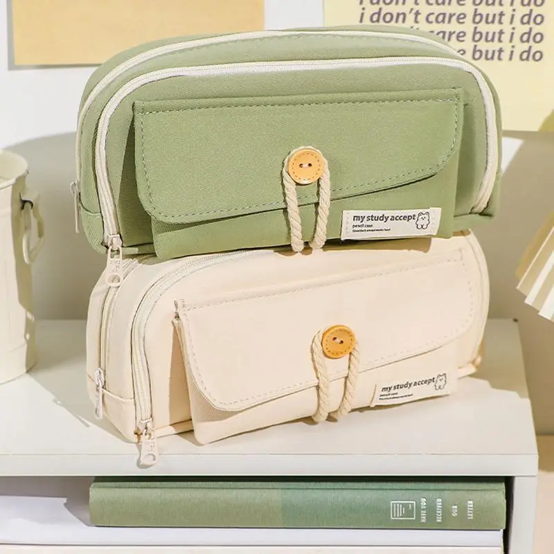 Pencil Case Super Large Capacity Pencil Case Fashion Large Multi-Compartment Pen Case Stationery Case