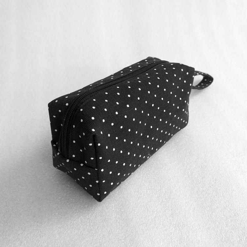 Pouch Kanvas Kotak Pouch Make Up Bisa Untuk Souvenir 18x9x7cm 5
