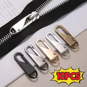 1/3/5/10PCS Kit Perbaikan Universal Instan untuk Penggantian Ritsleting Tas Perjalanan, Koper, Tenda, Ransel yang Rusak