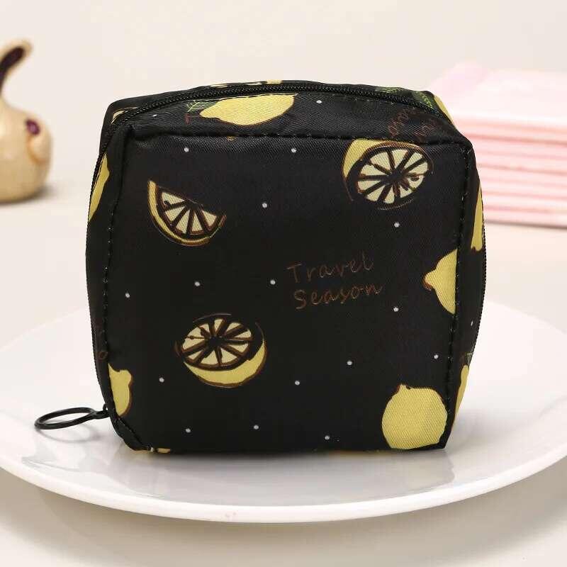 Product Introduction of Women Tampon Storage Portable Waterproof Organizer Pouch Cartoon Pattern Sanitary Napkin Bag 42