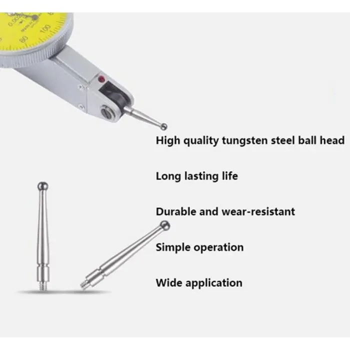 Jarum Dial M1.6 Steel Probe Indicator Gauge Test Ulir M 1.6 Indikator 1