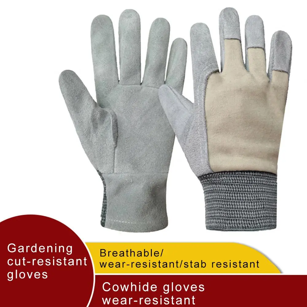 1 Pair Gloves Firm Non-Slip Grip Thin Lightweight Cut Proof Work Gloves Gardening Gloves
